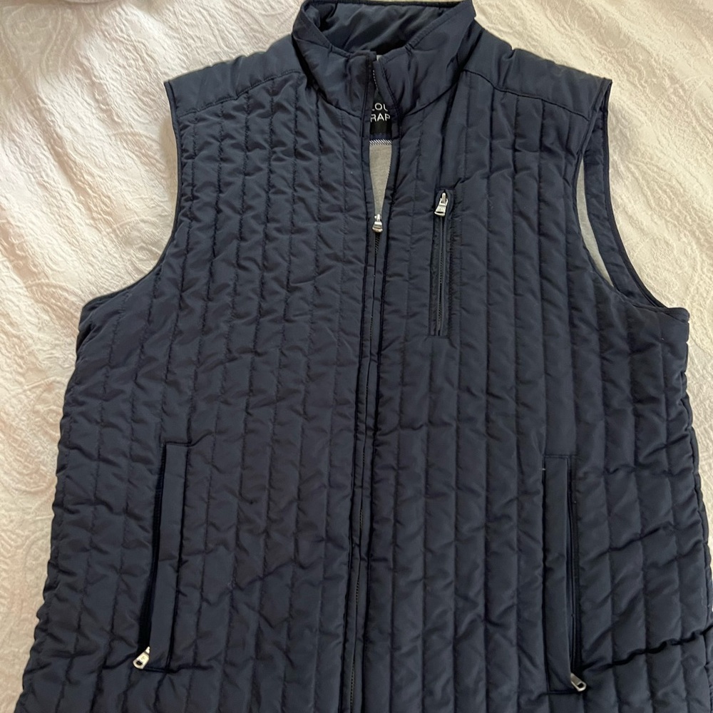Louis Raphael Black Quilted Vest